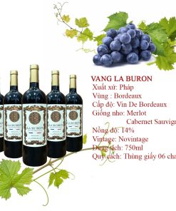 Rượu vang pháp vang la buron