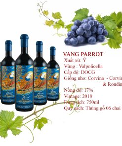 Rượu vang ý parrot