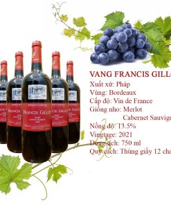 Rượu vang pháp francis gillot