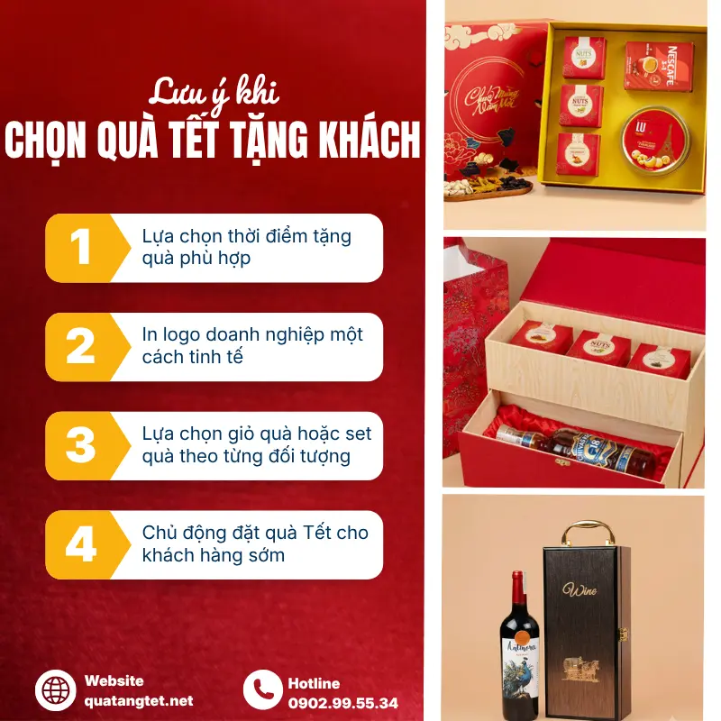 lưu ý khi chọn quà tết tặng khách