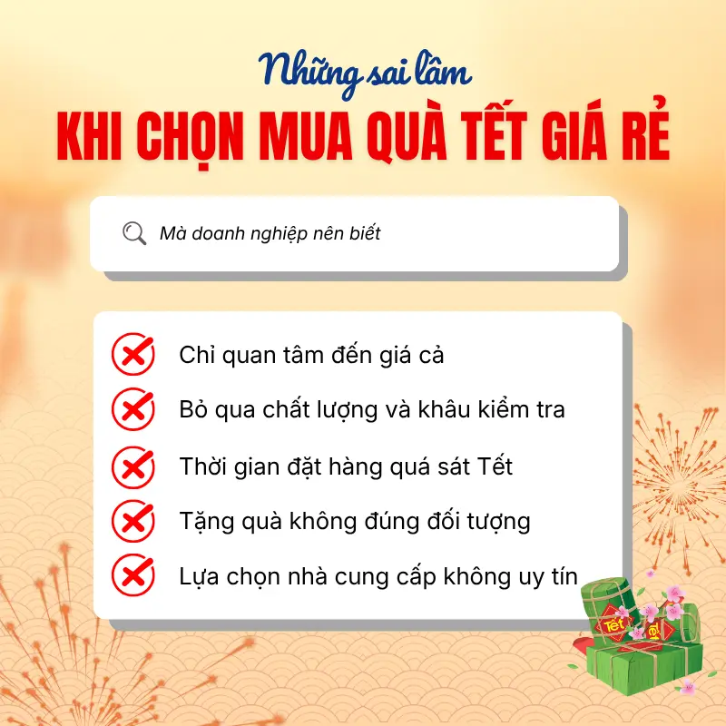 sai lầm khi mua quà Tết giá rẻ