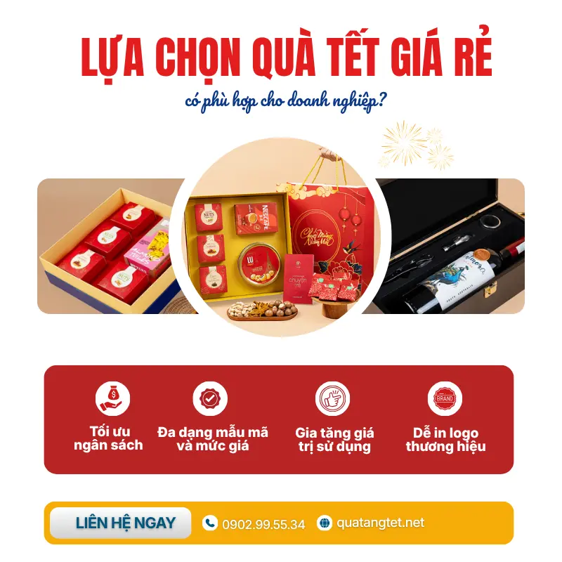 quà biếu tết giá rẻ có phù hợp cho doanh nghiệp?